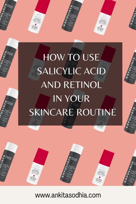 Retinol And Salicylic Acid, Salycilic Acid Routine, Weekly Skincare Routine, Weekly Skincare, Differin Gel, Popular Skin Care Products, Chemical Exfoliation, Face Routine, Skincare Inspiration