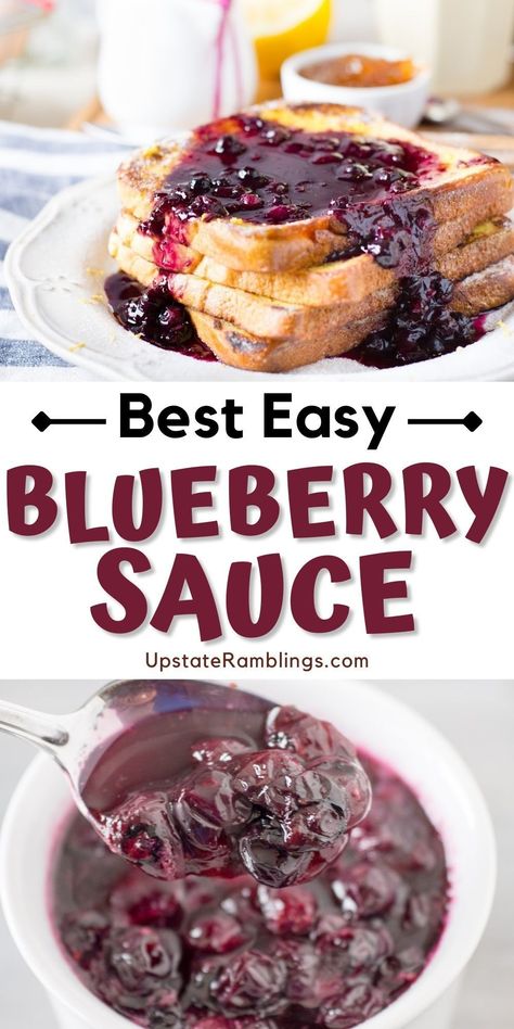 Best Easy Blueberry Sauce Blueberry Topping For Cheesecake Simple, Blueberry Cheesecake Topping, Blueberry Sauce For Cheesecake, Holiday Easy Desserts, Blueberry Topping For Cheesecake, Sauce For Cheesecake, Topping For Cheesecake, Unique Dessert Ideas, Blueberry Sauce Recipe