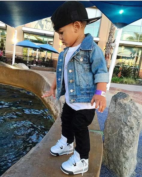 Toddler boy fashion @KortenStEiN Toddler Swag, Baby Boy Outfits Swag, Baby Boy Swag, Baby Boy Style, Kid Styles, Baby Swag