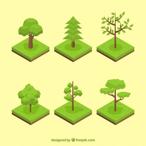 Isometric Entourage tree download link Isometric Tree, Pixel Plants, Fantasy House Design, Large Group Of People, Types Of Trees, Chestnut Tree, Jungle Tree, Isometric Drawing, Vector Trees