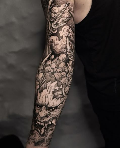 Snake Tattoos Japanese, Men’s Tattoos Arm Sleeves, Irezumi Forearm Tattoo, Japanese Tattoo Art Forearm, Medieval Sleeve Tattoo, Black And White Japanese Tattoo, Dark Japanese Tattoo, Japanese Sleeve Tattoos Women, Mens Full Sleeve Tattoo Ideas