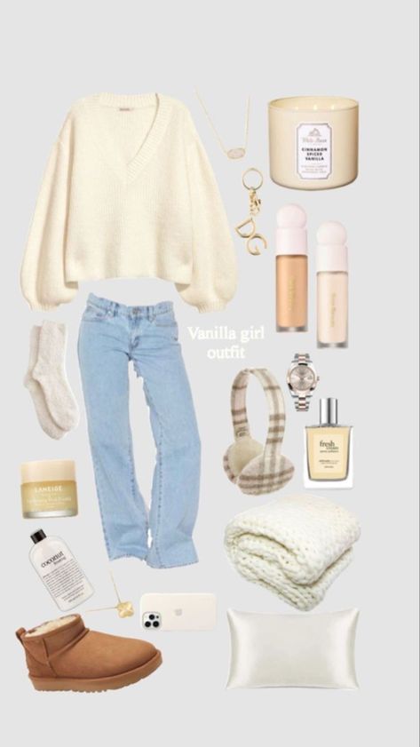 vanilla girl outfit Vanilla Girl Aesthetic, Casual Preppy Outfits, Cute Lazy Day Outfits, Trendy Outfits For Teens, Mode Casual, Vanilla Girl, Clean Girl Aesthetic, Cute Preppy Outfits, School Looks