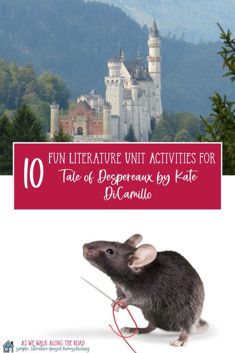 Tale Of Despereaux Projects, The Tale Of Despereaux Activities, Tale Of Despereaux Activities, Elementary Education Major, Homeschool Literature, The Tale Of Despereaux, Fairy Tale Activities, 3rd Grade Activities, Kate Dicamillo