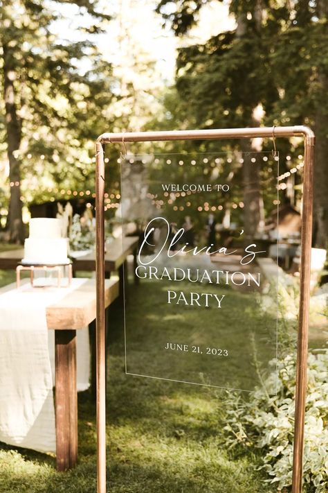 Graduation Signs, Graduation Yard Sign, Graduation Party Welcome Sign, Graduation Poster, Graduat... | Etsy (US) Welcome To Graduation Party Sign, My Senior Daughter, Grad Party Centerpieces, Graduation Party Welcome Sign, Graduation Welcome Sign, Grad Party Inspo, Grad Party Theme, Modern Graduation Party, Graduation Table Decorations