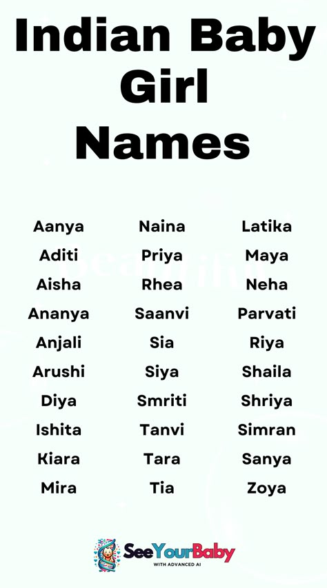 These Indian baby girl names are beautiful and elegant. Perfect for parents seeking a name that carries cultural significance and grace. Baby Girl Names Unique Indian, A Girl Names, Indian Girl Names, Indian Baby Girl Names, Indian Name, Indian Baby Girl, Names Generator, Child Names, Love Quotes Beautiful