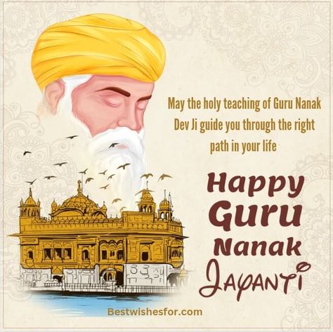 Happy Gurpurab 2022 Wishes, Messages & Greetings | Best Wishes Happy Gurupurab, Happy Gurunanak Jayanti, Happy Gurpurab, Guru Purab, Happy Guru Nanak Jayanti, Birthday Songs Video, Guru Nanak Ji, Guru Nanak Jayanti, Guru Nanak Dev Ji