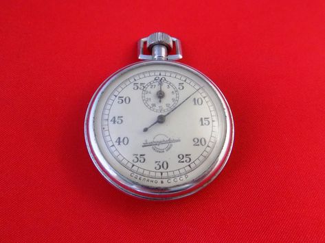 Mechanical Vintage stopwatch Zlatoust Soviet USSR Russian 1958 year RARE pocket watch by 555Vintage555 on Etsy Old Stopwatch, Vintage Stopwatch, Vintage Pocket Watch, Vintage Soviet, Pocket Watches, Still Working, Mechanical Watch, Gifts For Father, Vintage Watches