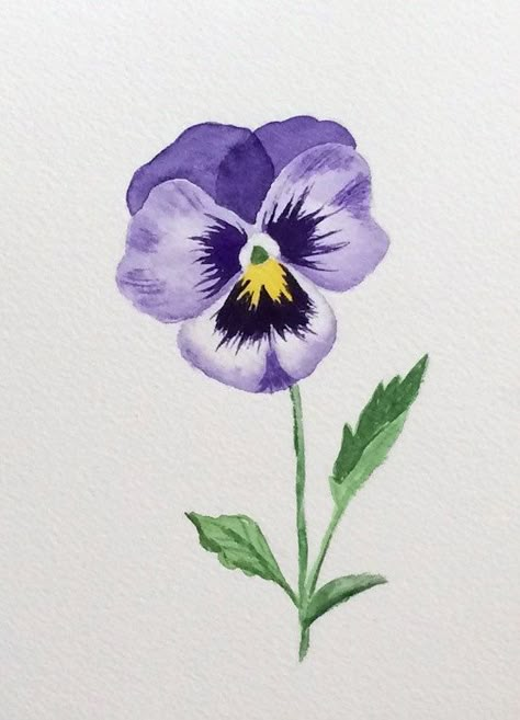 ORIGINAL Watercolor Pansy Original Pansy Art by ColorOfChlorophyll Pansies Art, Pansy Tattoo, Pansy Art, Violet Tattoo, 얼굴 드로잉, Pansy Flower, Bookmark Ideas, Watercolour Inspiration, Pansies Flowers