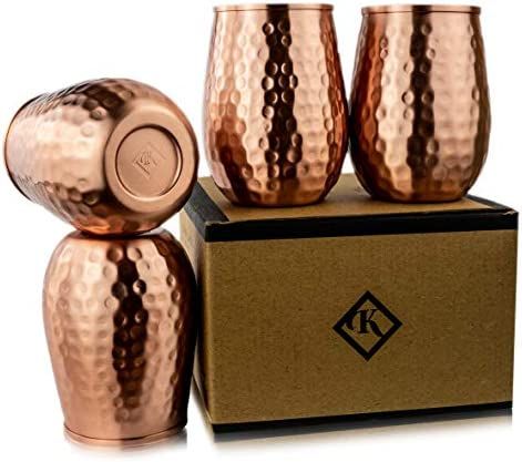 Copper Tumblers, Gallon Of Water A Day, Bedside Carafe, Amazon Favs, Copper Cups, Copper Design, Christmas Gifts Ideas, Gallon Of Water, Drink More Water