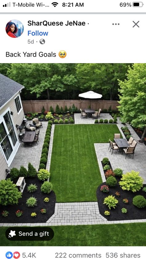 Backyard Turf Landscaping, Turf And Pavers Backyard, Backyard Turf, House Outside Decor, Turf Backyard, Low Maintenance Yard, Pavers Backyard, Backyard Design Layout, Astro Turf