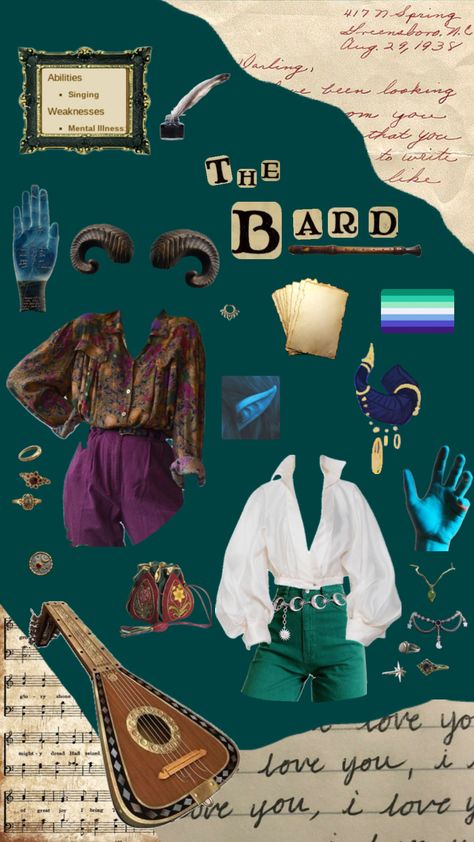 #dnd #dndcharacter #dndbard #bard #bardcore Bard Outfit, Dnd Ocs, Dnd Bard, Gender Euphoria, Ren Faire Outfits, Character Costume, Chara Design, Dnd Ideas, Costume Inspo