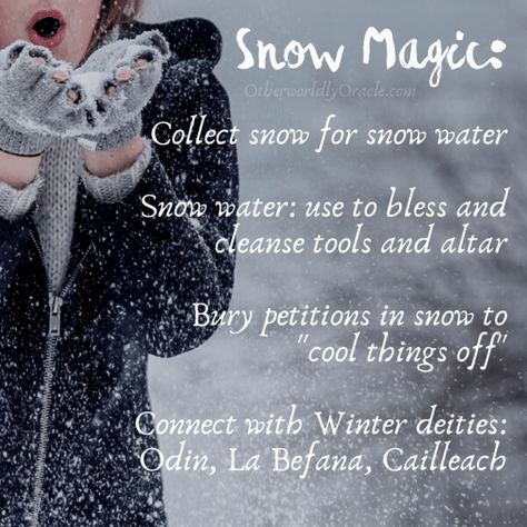 Snow Spells Witchcraft, Snow Magic Spells, Snow Water Witchcraft, Weather Magick, Snow Spell, Weather Spells, Weather Magic, Witch Staff, Snow Witch