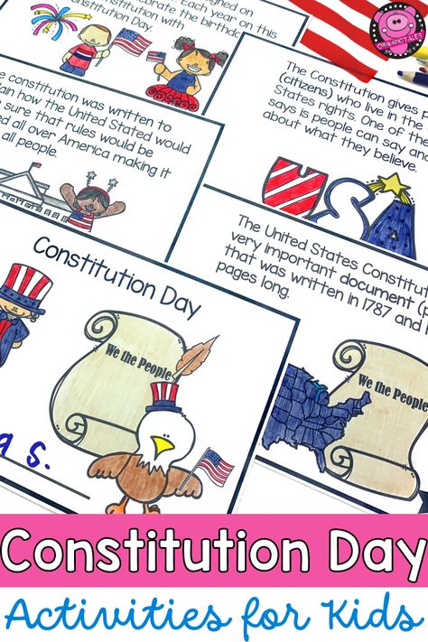 Constitution For Kids, Constitution Day Activities, Constitution Activities, September Crafts, Economics Lessons, 3rd Grade Social Studies, Johnny Appleseed, Constitution Day, Map Skills