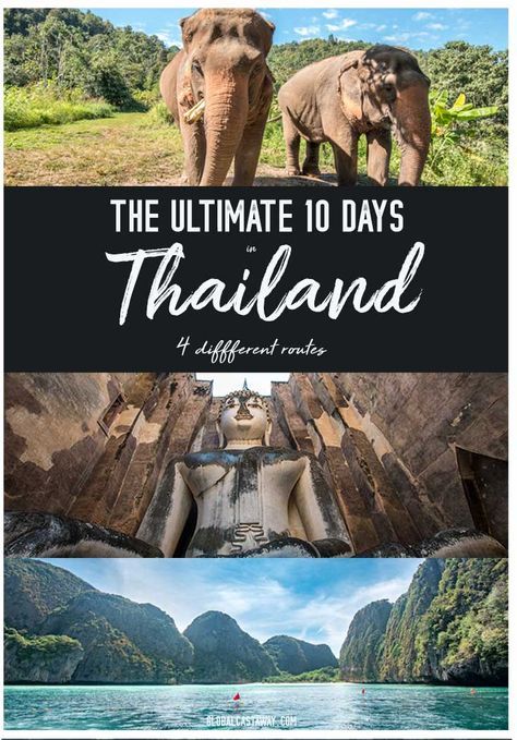 This 10 day Thailand itinerary is a compilation of 4 routes that will satisfy every type of traveler | 10 days in Thailand | Thailand itinerary | Thailand travel| Bangkok travel | Chiang Mai travel | Thailand travel guide | What to see in Thailand | Koh Tao travel | Koh Phangan travel | Krabi travel #thailand #thailandtravel #thailandguide #thailanditinerary 10 Days In Thailand, Cambodia Itinerary, Chiang Mai Travel, Thailand Destinations, Thailand Guide, Vietnam Itinerary, Thailand Itinerary, Thailand Vacation, Thailand Travel Tips