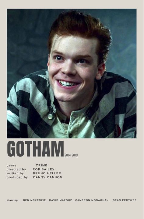 Gotham Show Poster, Gotham Poster, Gotham Movie, Shameless Show, Gotham Show, Sean Pertwee, Shameless Scenes, Jeremiah Valeska, Tv Show Posters