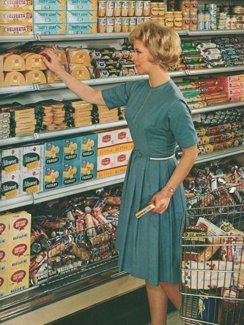 1950 Housewife Aesthetic, 70s Housewife Aesthetic, 1960s Housewife Aesthetic, 1960 Housewife, 70s Housewife, 1960s Housewife, Vintage Supermarket, 50s Aesthetic, Vintage Grocery