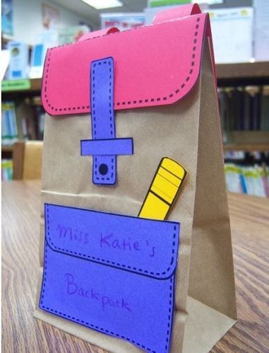 9 Back to School Crafts And Ideas For Kids Back To School Crafts For Kids, Backpack Craft, Paper Bag Crafts, Back To School Night, Back To School Crafts, Back To School Party, Back To School Backpacks, Pete The Cat, Brown Paper Bag