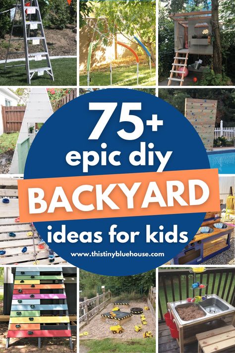 Diy Backyard Ideas For Kids, Backyard Ideas For Kids, Patio Chico, Backyard Games Kids, Kid Friendly Backyard, Diy Backyard Ideas, Backyard Design On A Budget, Outdoor Play Space, Small Backyard Design Layout