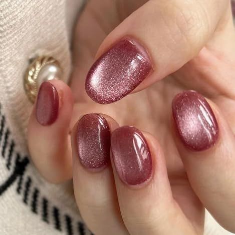 Fake Nails Designs, Nagel Tips, Eye Nails, Coffin Press On Nails, Manicure Diy, Red Nail Polish, Cat Eye Nails, Red Nail, Fake Nail