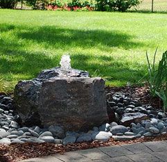 Rock Water Feature, Landscaping Water Feature, Pondless Water Features, Stone Water Features, Water Feature Ideas, Diy Water Feature, Rock Fountain, Fountain Ideas, Outdoor Water Features