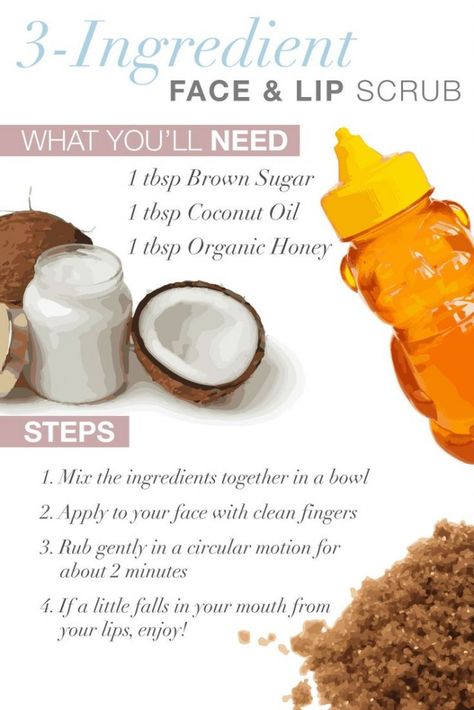 DIY Face Scrub Brown Sugar and Honey Best Exfoliator, Best Exfoliators, Diy Face Scrub, Brown Spots On Face, Combination Skin Type, Lip Scrubs, Diy Scrub, Skincare Regimen, Apply Makeup