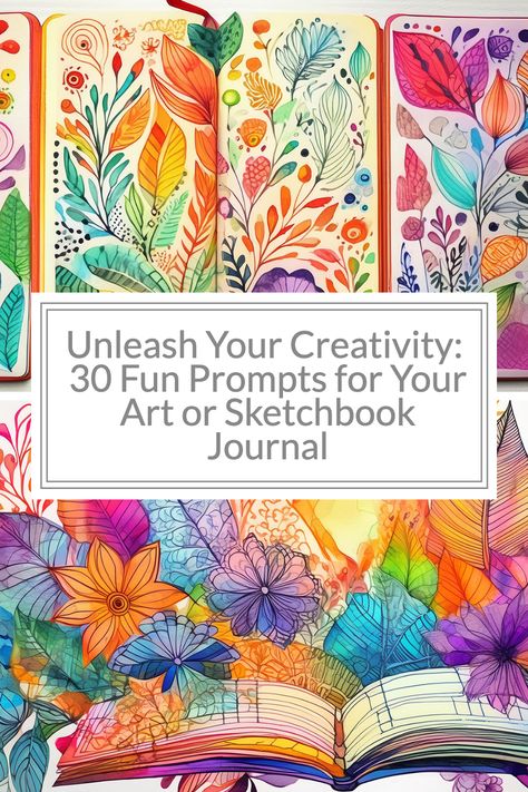 Dive into an ocean of creativity with these 30 fun prompts for your art or sketchbook journal! 🌟 Greeblehaus brings you a treasure trove of inspiration to unleash your inner artist and keep your journal filled with vibrant ideas 🎨🖌️ Art Journal Challenge Ideas, Art Prompts Ideas Drawing Challenge, Sketchbook Art Journal Cover, Sketch Board, Art Journal Prompts Ideas, Watercolor Journal Ideas Sketchbooks, Sketchbook Practice Ideas, Fill Sketchbook Ideas, Watercolor Journal Ideas