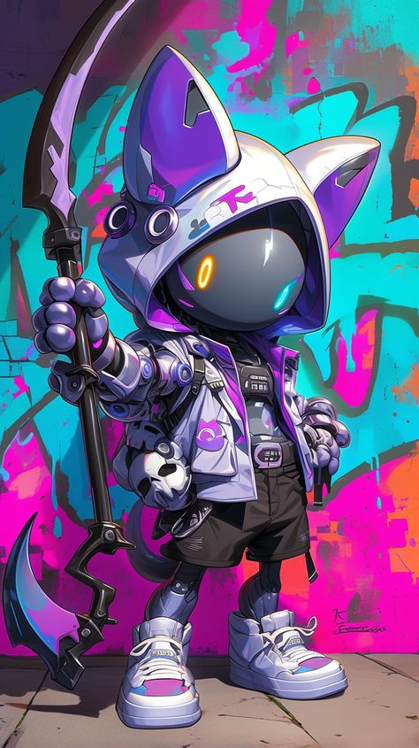 Graffiti cyberpunk reaper Mewtwo made by Silverbloom Anime Graffiti Wallpaper, Cyberpunk Graffiti Art, Cyberpunk Skateboard, Cyberpunk Rabbit, Graffiti Robot, Anime Handsome, Bud Light, New Pokemon, Sticker Ideas