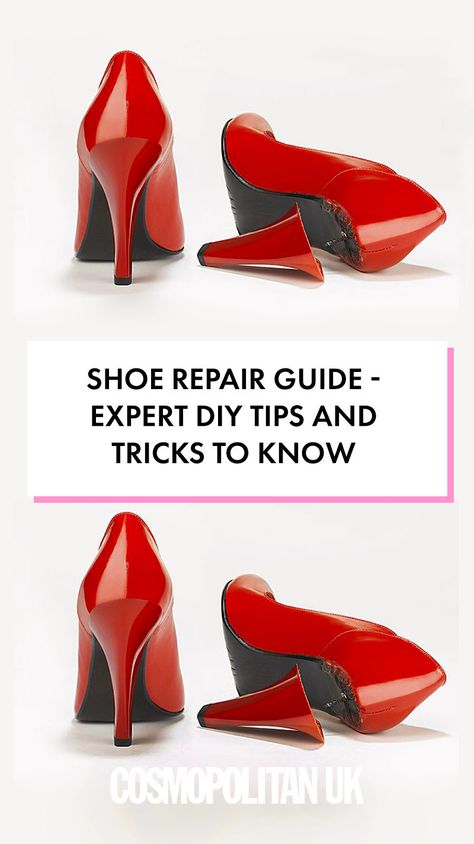 Shoe Heel Repair, Squeaky Shoes, Heel Repair, Shoe Goo, Diy Tips And Tricks, Heel Protector, Shoes Hack, Cracked Heels, Repair Guide