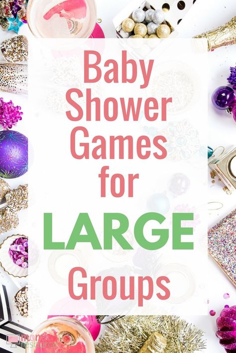 Large Baby Shower Ideas! Baby Shower Bingo Cards. 80 different printable baby shower bingo cards. Instantly download this printable baby shower game. Baby shower game play for large baby showers - up to 80 guests! One less thing for you to worry about before the big baby shower! http://www.momresource.com/baby-shower-games-for-large-groups Games For Large Groups, Baby Shower Games For Large Groups, Baby Shower Gifts For Guests, Baby Shower Games Coed, Baby Shower Prizes, Ideas Baby Shower, Trendy Baby Shower Ideas, Coed Baby Shower, Baby Bingo