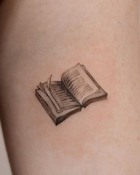 Vancouver Tattoo Artist - aiim | 📖 #booktattoo#realistictattoo#armtattoo#vancouvertattoo#vancouver#canadatattoo#book | Instagram Book Tattoo For Men, Elbow Book Tattoo, Booklover Tattoo Ideas, Realism Book Tattoo, Tattoo Open Book, The Midnight Library Tattoo, Book Girl Tattoo Ideas, Cookbook Tattoo, Gothic Book Tattoo