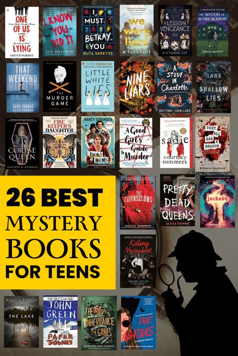 From historical whodunits to contemporary page-turners, this collection of 26 best mystery books for teens caters to a variety of interests. The List Book, Variety Book, Books For School, Books To Read And Why, Best Books For Reading, Books I Read, Book To Read For Teens, Interesting Novels To Read, Top Mystery Books To Read