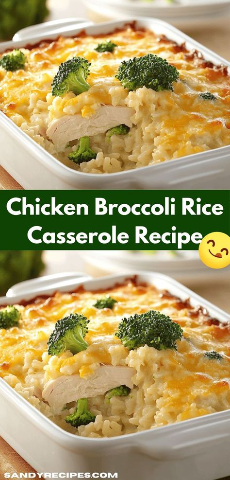 Searching for a flavorful family meal? Try this Chicken Broccoli Rice Casserole, where savory chicken meets vibrant broccoli in a creamy rice base. It’s an ideal choice for gatherings or cozy dinners at home. Creamy Chicken Broccoli Rice, Chicken Rice Broccoli Casserole, Broccoli Chicken Rice, Creamy Chicken Broccoli, Cheesy Rice, Yummy Casserole Recipes, Chicken Broccoli Rice Casserole, Chicken Broccoli Rice, Comforting Dinner