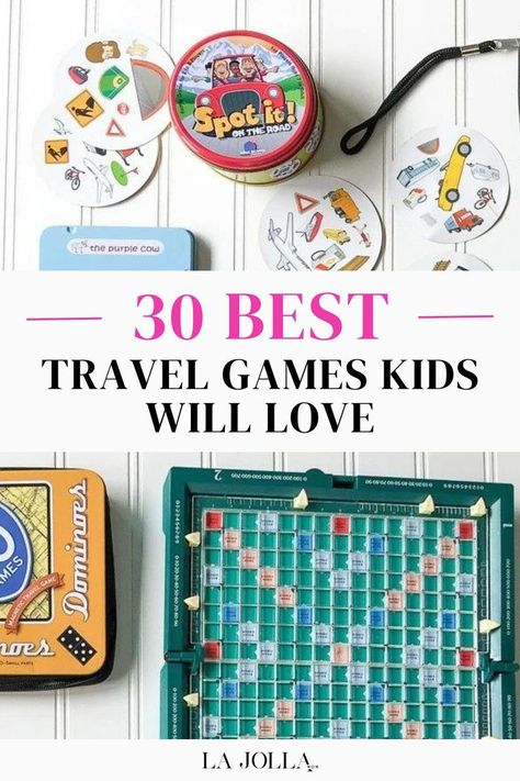 A collection of children's travel-friendly board and card games spread out on a white surface. Kid Travel Activities, Roadtrip Kids Activities, Diy Travel Games, Road Trip Games For Kids, Road Trip Activities For Kids, Travel Games For Kids, Kids Travel Games, Places To Travel With Kids, Kids Travel Activities