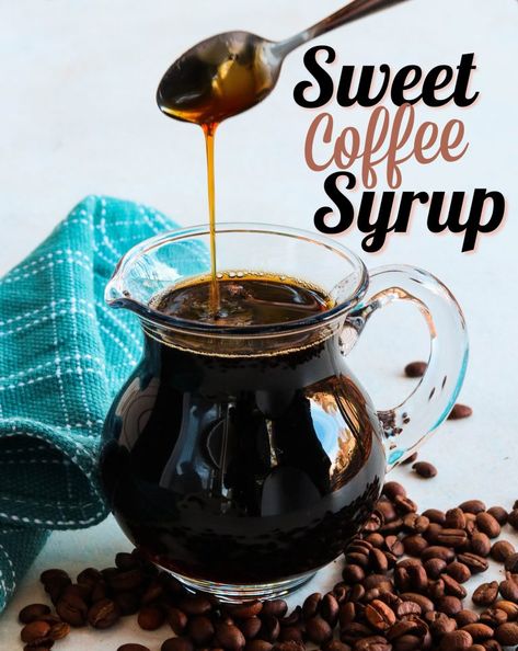 Coffee Simple Syrup, Simple Syrup For Cakes, Coffee Syrup Recipe, Homemade Coffee Syrup, Coffee Syrups, Southern Plate, Syrup Recipes, Simple Syrup Recipes, Homemade Syrup