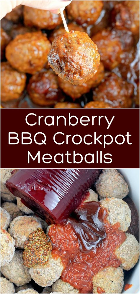 Cranberry Meatballs And Sausage, Meatballs Crockpot Cranberry Sauce, Cranberry Rosemary Meatballs Crockpot, Saurkraut And Cranberry Meatballs Crockpot, Cranberry Crockpot Meatballs, Meatballs And Cranberry Sauce, Crockpot Meatballs With Cranberry Sauce, Meatballs Crockpot Dinner, What To Serve With Bbq Meatballs