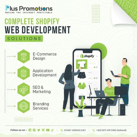 The most fruitful way to launch your online store is by using Shopify. Reduce the likelihood of a setback! Start with a long-term Shopify eCommerce Development Plan by pluspromotions.ie #shopifywebdevelopmentcompany #eCommerce #shopify #ecommerceplan #ecommerceplanning #ecommercedevelopment #ecommercedeveloper #ecommercedevelopmentcompany #ecommercedevelopmentservices #hireshopifyexpert #hireshopifyexperts #onlinestoresetup Shopify Ecommerce, Shopify Design, Development Plan, Shopify Website, Web Development Company, Shopify Store, Brand Marketing, Application Development, Online Stores