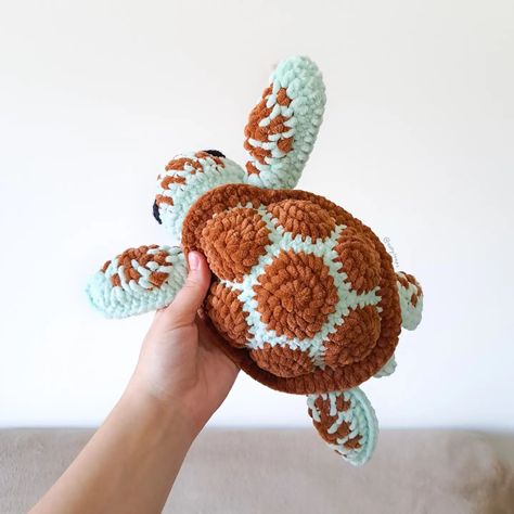 Sea Turtle Crochet Pattern Free, Crochet Turtle Shell, Sea Turtle Crochet Pattern, See Turtle, Crochet Tortoise, Crochet Turtle Pattern Free, Crochet Turquoise, Sea Turtle Crochet, Crochet Turtles