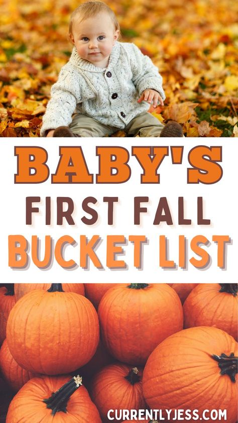 Wondering how to spend your baby's first fall season? We've got you covered! Check out this list of the top 10 activities for you and your baby to do together this autumn season. From visiting the pumpkin patch to trying new fall flavors, be sure to bring a camera along as you enjoy making memories and checking all the boxes on your baby's first fall bucket list! 30 Bucket List, Newborn Activities, Halloween Bucket List, Fall Backdrops, Halloween Costumes To Make, 1st Halloween, Baby First Halloween, Baby Fall, Halloween Traditions