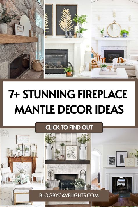 7 fireplace mantle decor ideas Decorate Large Fireplace Mantle, Fireplace Mantle Decor Garland, Fireplace Mantle Natural Wood, Ikea Mantle Decor, Fireplace Mantle Update Ideas, Black Walnut Mantle Fire Places, Oak Mantel Decorating Ideas, Formal Fireplace Mantle Decor, Mantle Wall Art