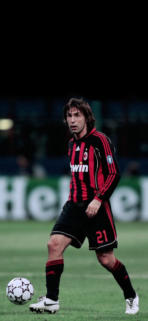 Milan Wallpaper, Milan Football, Football Players Photos, Andrea Pirlo, A.c. Milan, Legends Football, Football Players Images, Soccer Inspiration, Italian Football