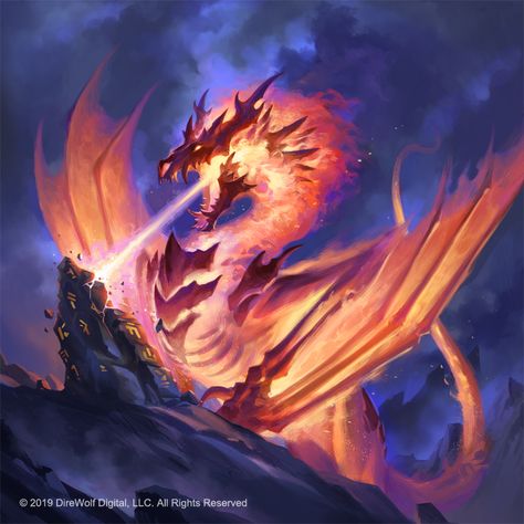 Daily Dragon Post (day 177) - Album on Imgur Fire Wyvern Art, Dragon Made Of Fire, Fire Creature Art, Sandara Tang, Fire Wyvern, Dragon Oc Art, Fire Dragon Art, Elemental Dragons, Types Of Dragons