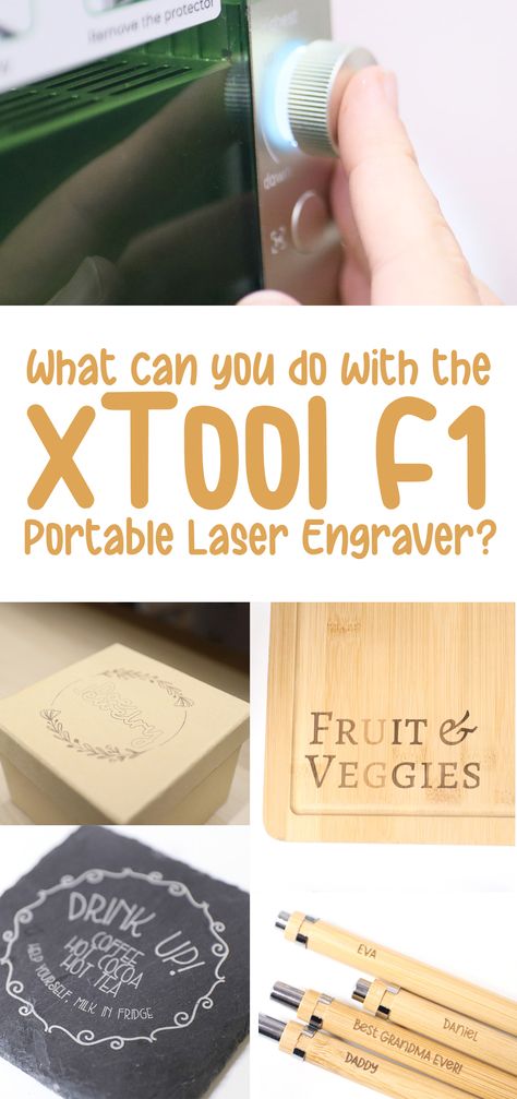 xTool F1 Laser Engraver - Review & Material Tests X Tool Laser Projects, Epilog Laser Projects, Xtool F1 Ultra Projects, Xtool P2 Project Ideas, Xtool F1 Project Ideas, X Tool Projects, Xtool F1 Projects, Fiber Laser Engraving Ideas, Laser Cut Projects Ideas