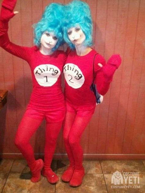 Thing One Thing Two Halloween Costume, Thing 1 And 2 Costumes, Thing One And Thing Two Costumes Diy, Thing 1 And Thing 2 Costumes, Thing One And Thing Two Costumes, Thing 1 Thing 2 Costume, Thing 2 Costume, Thing Costume, Halloween Running Costumes