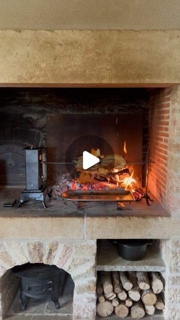 17K views · 1.4K likes | The Cook’s Atelier on Instagram: "A very Cook’s Atelier way to spend the holiday! The Capucin rôtissoire has to be one of our favorite finds for our cook’s boutique. We use ours inside the hearth at the Woodland House especially during our Seasonal Burgundy Masterclass programs but it can also be used outside as well. We were thrilled to find out these are still being made and are even more thrilled to be offering them on our online shop (we ship worldwide 😉). Completely mechanical, the little internal bell rings when the turns have been complete. #thecooksatelier #hearthcooking #seasonalburgundymasterclass" Fireplace For Cooking, Cooking Fireplace, Outdoor Cooking Fireplace, Cooking Hearth, Fireplace Cooking, Outside Fireplace, Woodland House, Open Fires, Apple Recipes