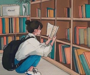 Arte on We Heart It 달력 디자인, Girl Reading Book, طابع بريدي, Illustration Art Girl, Girly Art Illustrations, Girl Reading, Dessin Adorable, Dreamy Art, Girls Cartoon Art