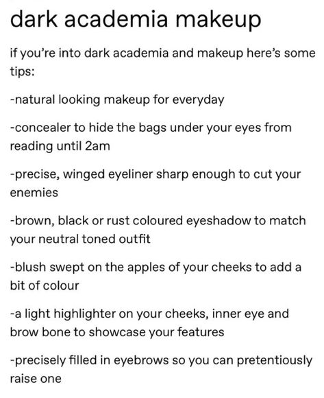 Dark Academic Haircut, Academia Aesthetic Makeup, Soft Dark Academia, Makeup Looks Dark Academia, Acadamia Make Up, Dark Academia Makeup Ideas, Chaotic Academia Makeup, Dark Academia Beauty, Dark Academic Make Up