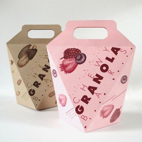 Granola Packaging Design Granola Bars Packaging, Bars Packaging, Cereal Packaging, Interesting Packaging, Clever Packaging, Chewy Granola Bars, Chewy Granola, Cool Packaging, Graphic Design Packaging