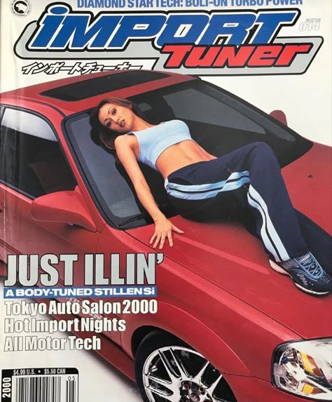 Import Tuner, Y2k Posters, Instagram V, Japanese Magazine, Devon Aoki, Import Cars, Car Magazine, Pretty Cars, Car Posters