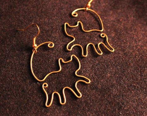 Wired Earrings, Wire Shapes, Wrapping Inspiration, Wire Tutorials, Diy Jewelry Rings, Wrapping Jewelry, Wire Jewellery, Wire Jewelry Making, Schmuck Diy