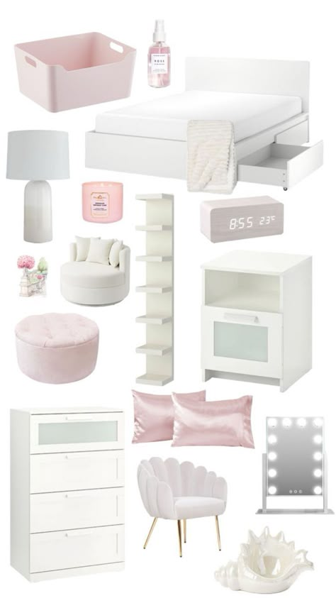 Transforming My Room Aesthetic, Modern Aesthetic Decor, Cute And Simple Room Ideas, Room Decor Ideas Clean Girl, Comfy Room Inspo Aesthetic, Room Aesthetics Ideas, Where To Buy Furniture, Bedroom Ideas 10 Year Girl, Room Decor Ideas Pink And White